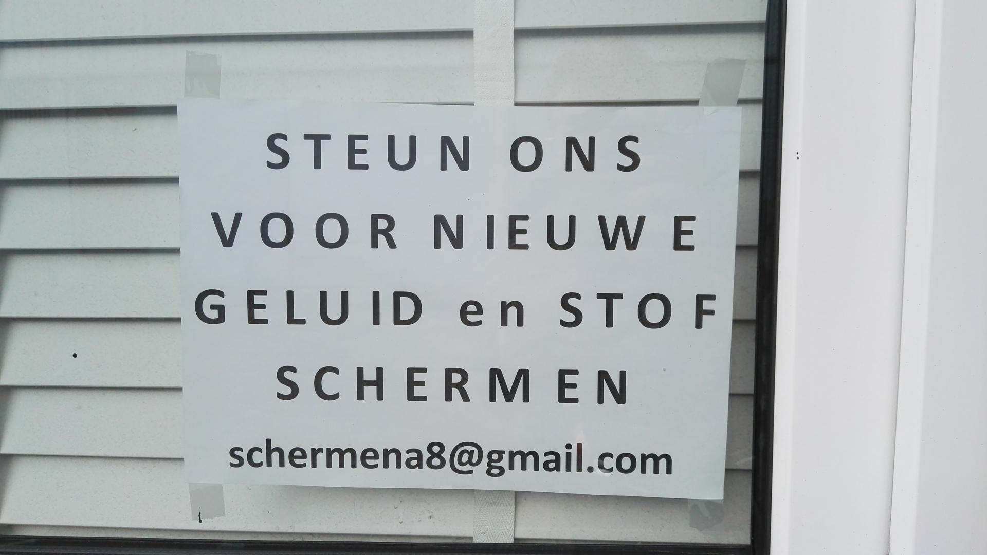 Actie voor nieuwe geluids- en fijnstofschermen 